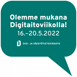 Olemme mukana Digitaitoviikolla 16.-20.5.2022