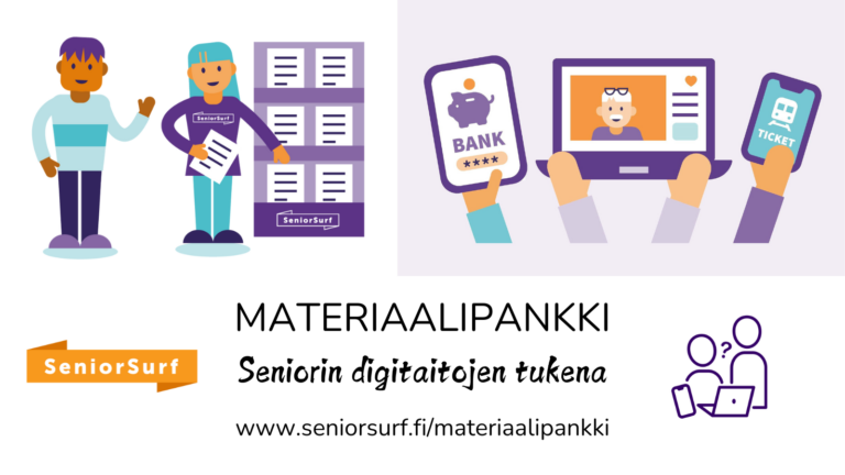 SeniorSurfin materiaalipankki uudistui – löydä digiohjeet entistä helpommin!