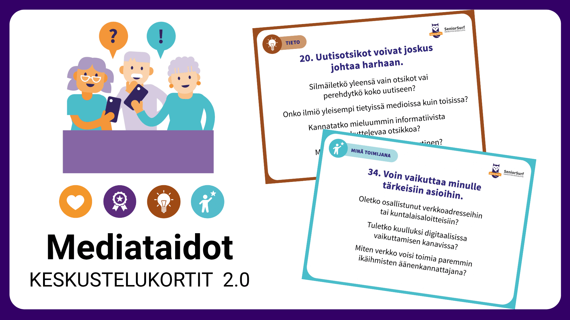 Mediataitokortit uudistuivat: materiaalit nyt myös ruotsiksi